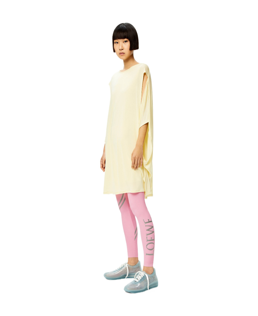 Shop Loewe Leggings In Polyamide And Elastane In Pink