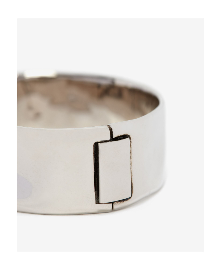 Alexander Mcqueen Antique Silver Bracelet In White