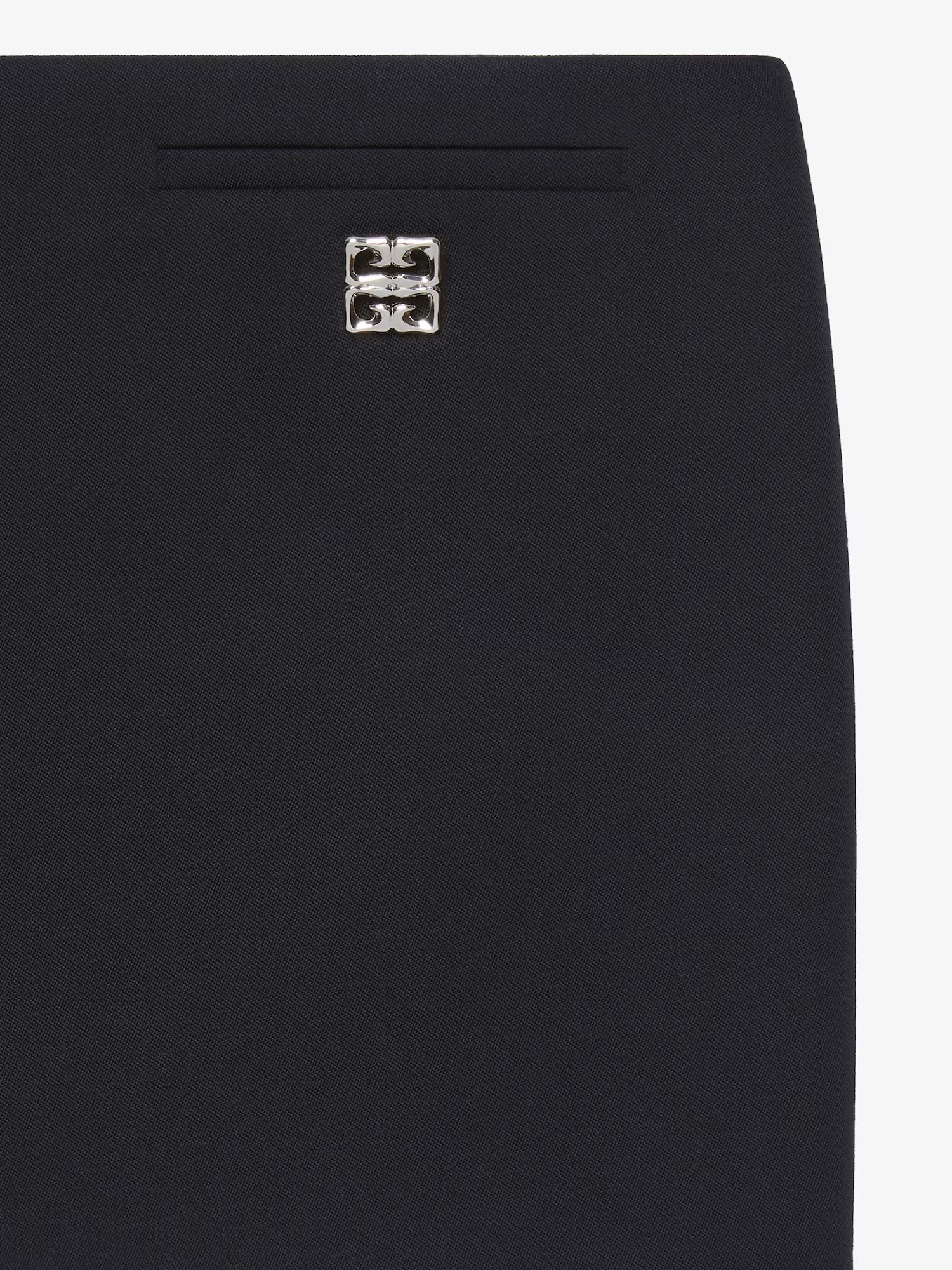 Givenchy 4g-plaque Wool Miniskirt In Black