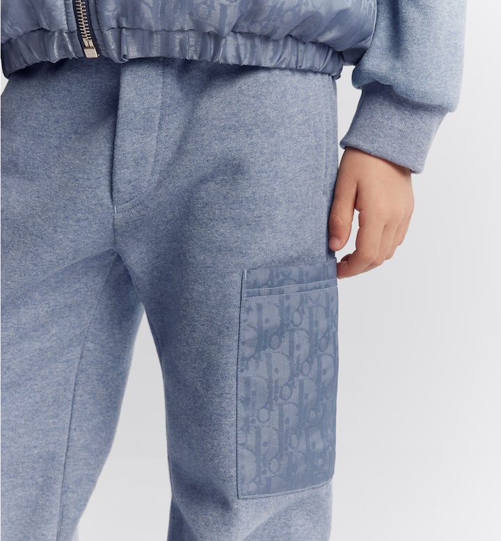 Dior Elastic Waist Sweatpants In Gray
