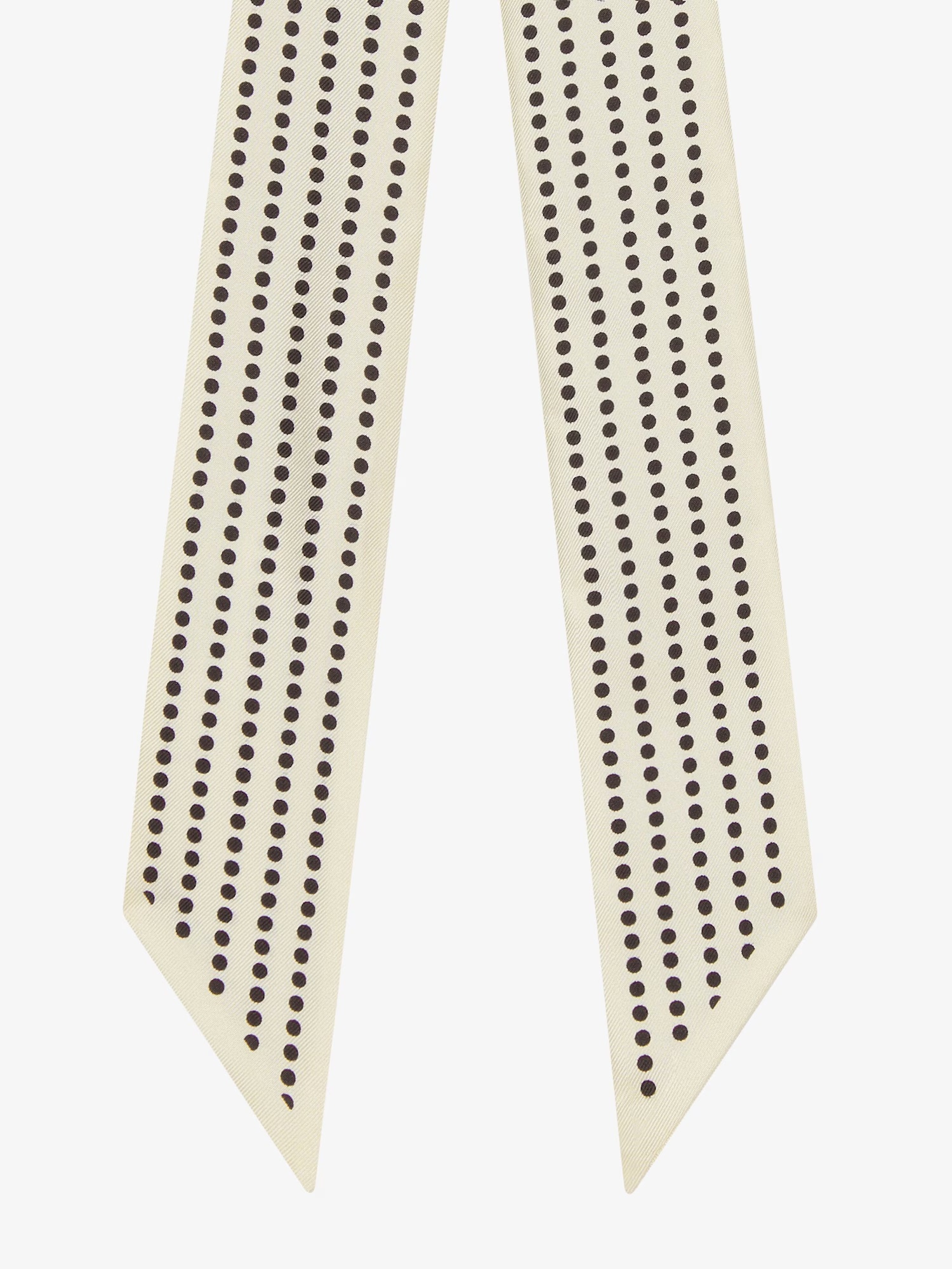 Givenchy Dot Printed Silk Scarf In Neutral