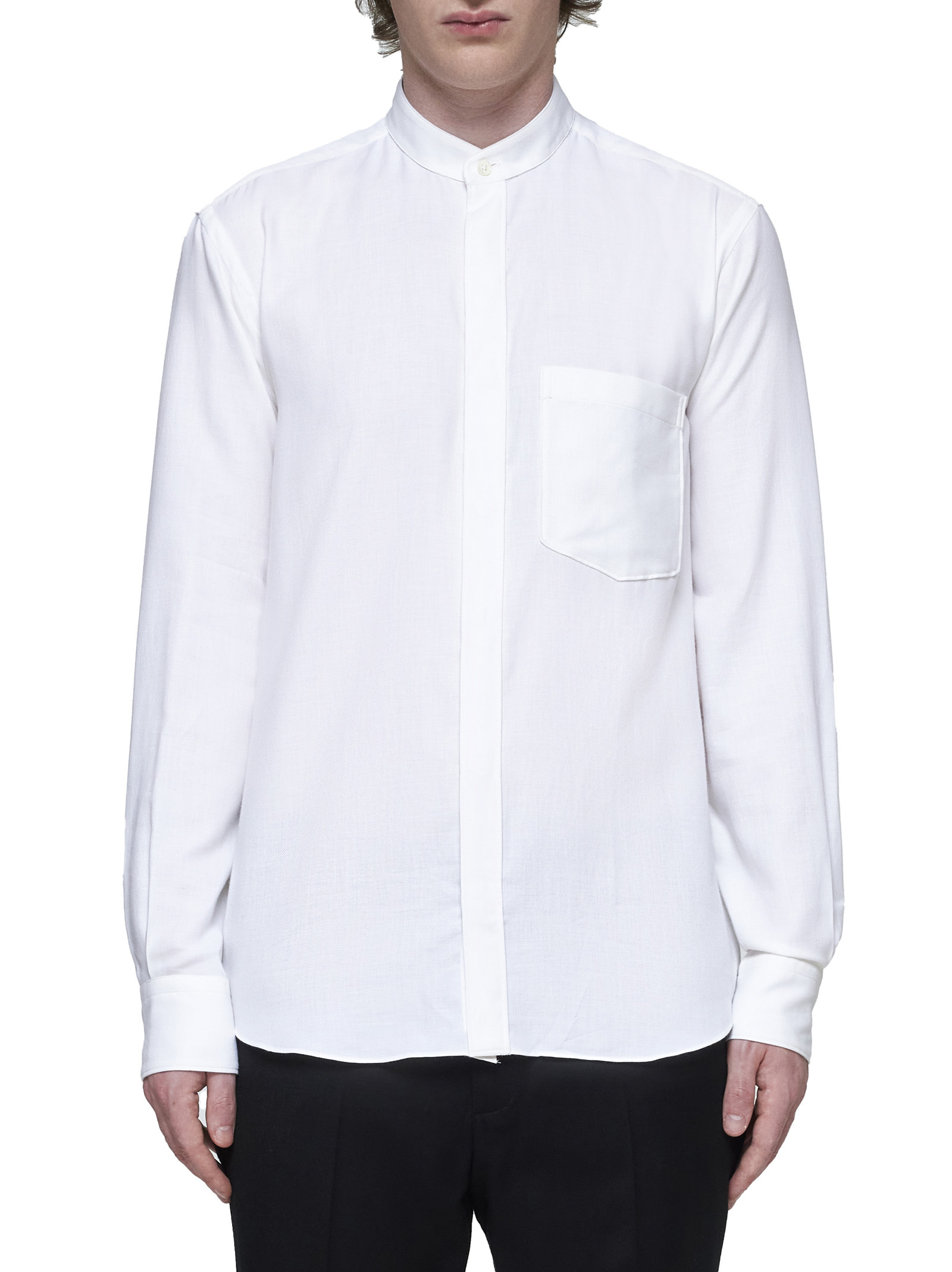 Shop Zegna Round-neck Shirt In White