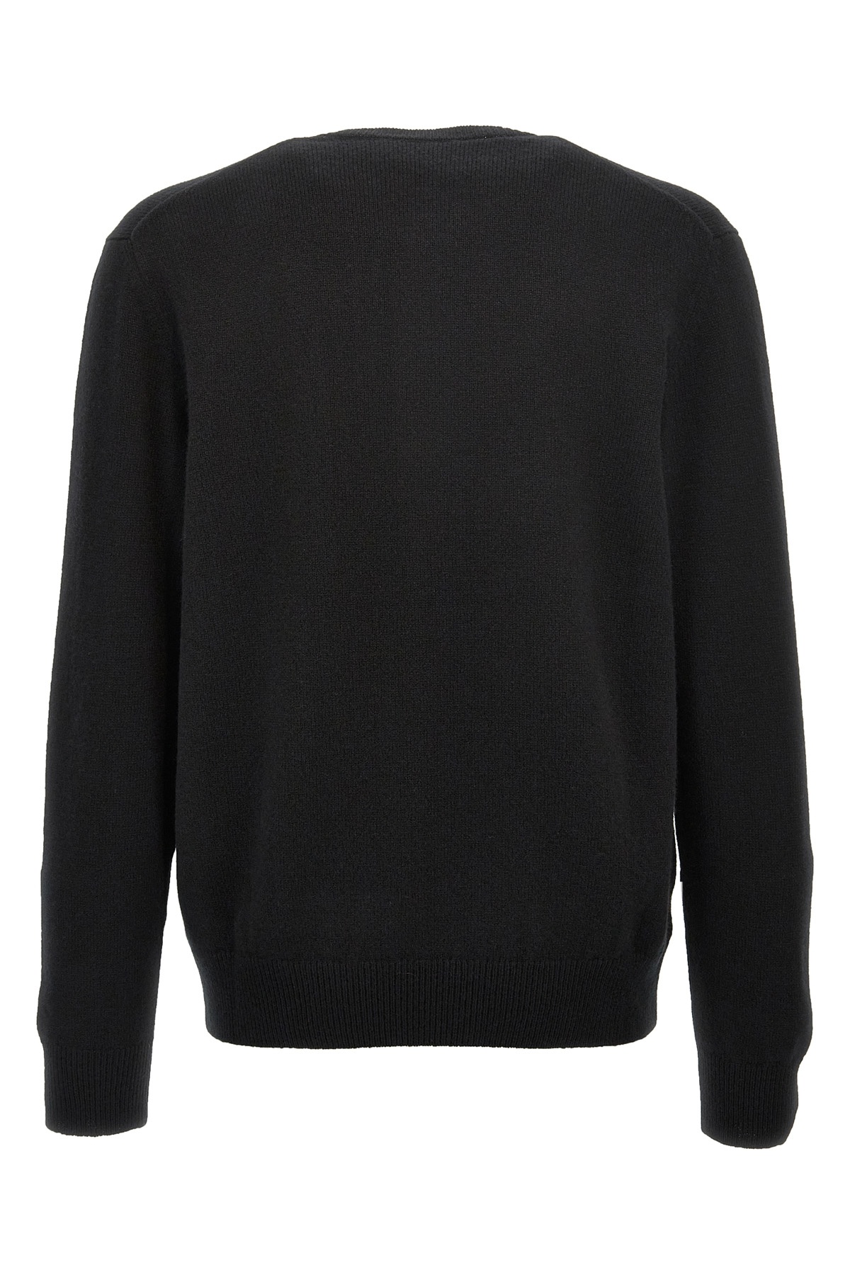 Zanone Black Crewneck Sweater In Black
