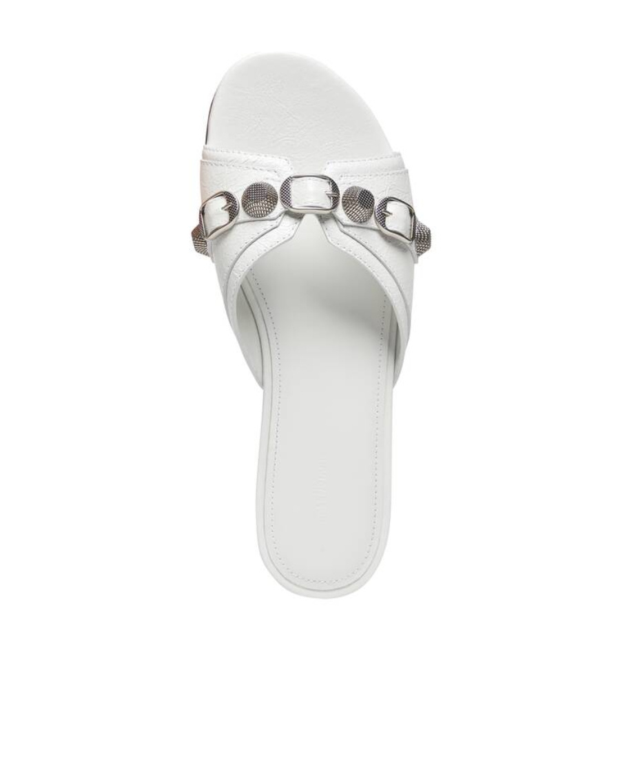 Shop Balenciaga Women's Cagole Sandal In White