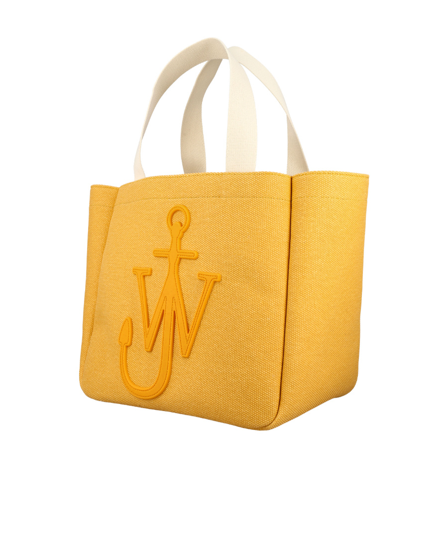 Jw Anderson Anchor Motif Canvas Tote Bag In Yellow