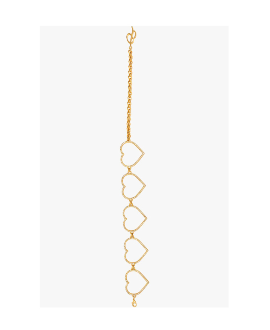 Blumarine Heart-chocker Necklace In Yellow
