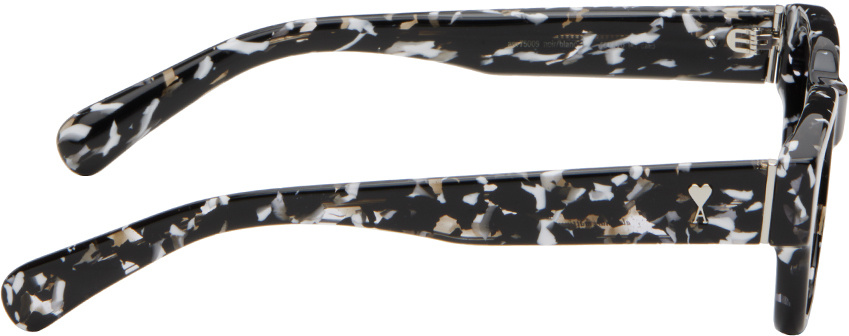 Ami Alexandre Mattiussi Rectangular Frame Sunglasses In Black
