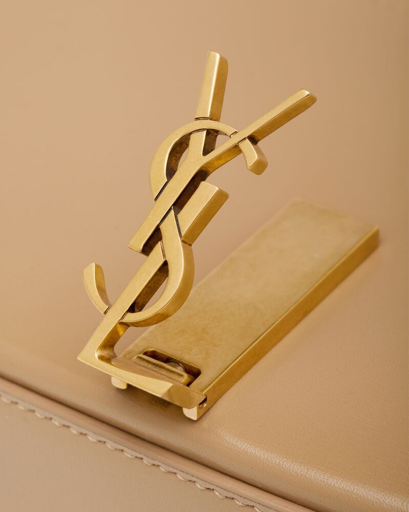 Saint Laurent Mini Voltaire Shoulder Bag In Nude