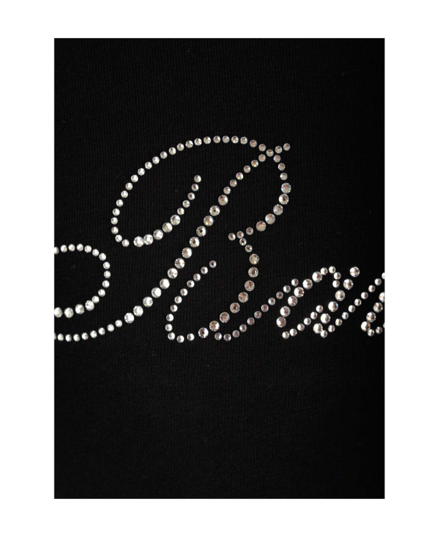 Balenciaga Handwritten Rhinestone-embellished T-shirt In Black