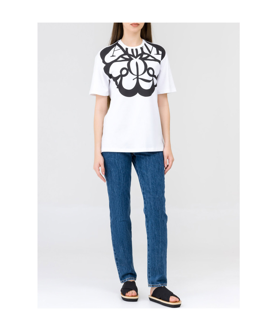 Alexander Mcqueen Exploded Seal Logo-print T-shirt In Black