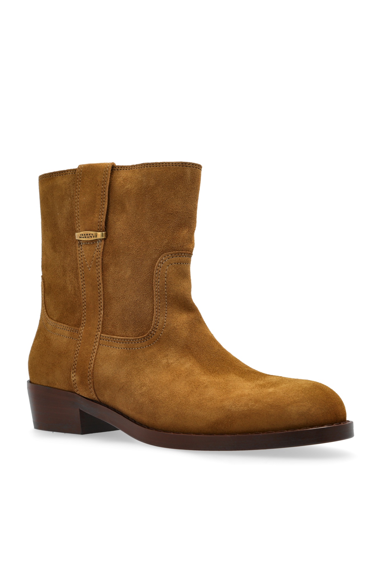 Isabel Marant Biscuit Suede Lylie Ankle Boots In Brown