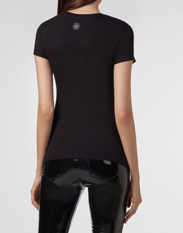 Philipp Plein Logo Details T-shirt In Black