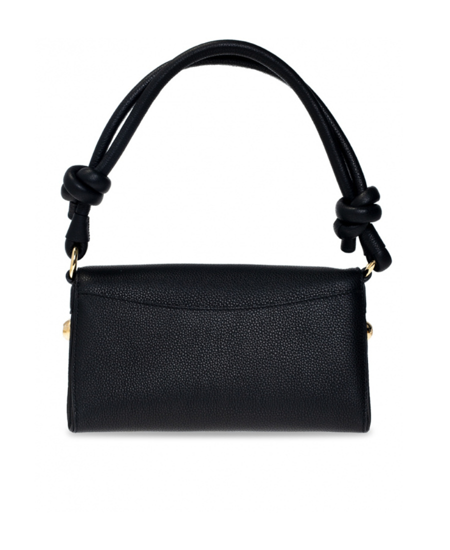 Ferragamo Leather Handbag In Black