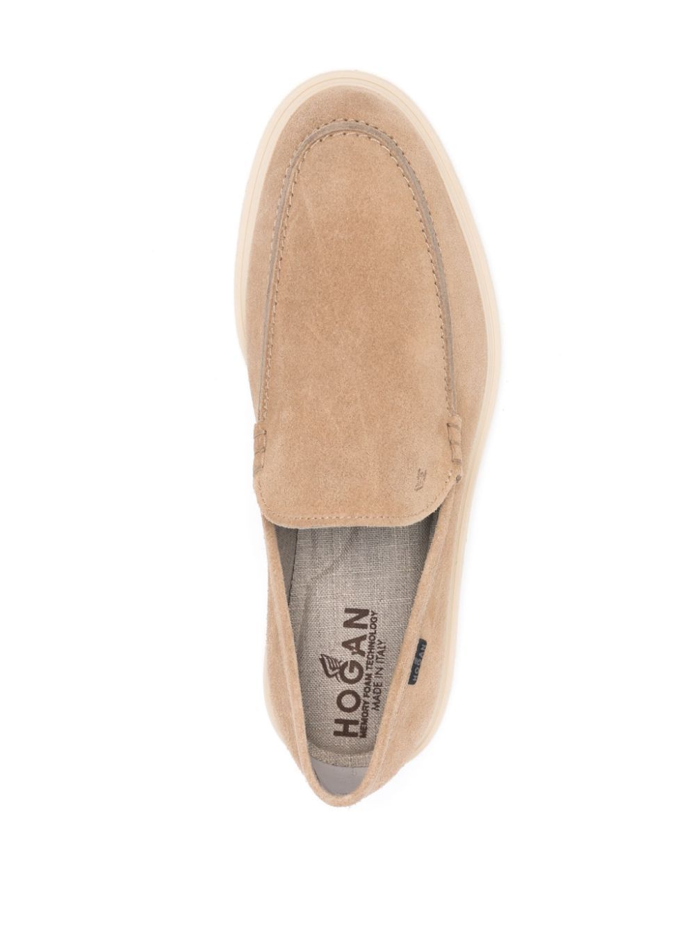 Hogan H616 Slip-on Loafers In Nude
