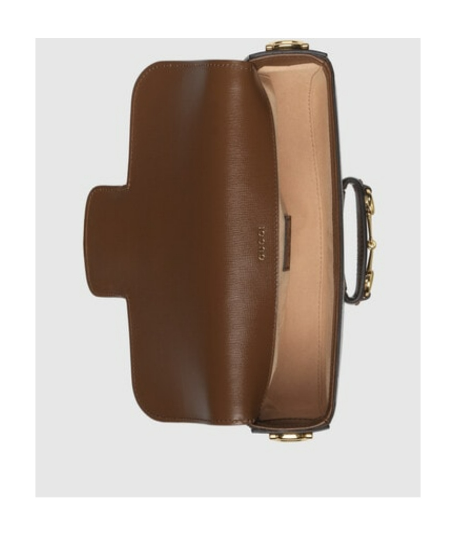 Gucci Horsebit 1955 Small Shoulder Bag In Brown