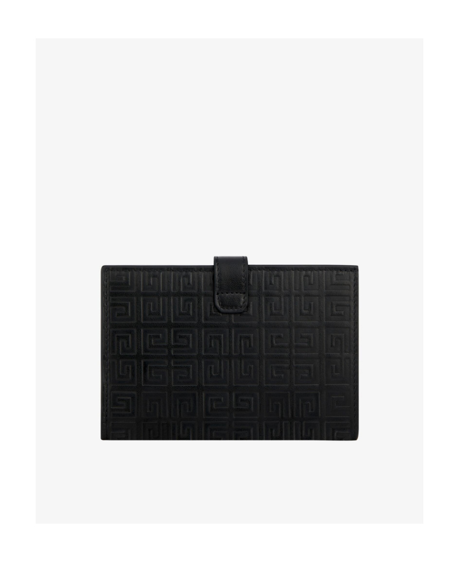 Givenchy Logo-print Bi-fold Leather Wallet In Black