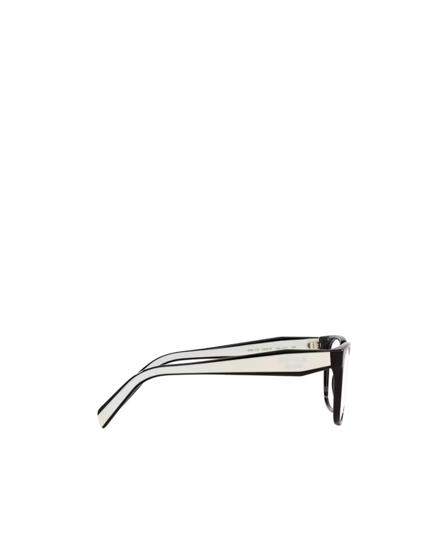 Prada Eyewear Rectangular Frame Glasses In Black