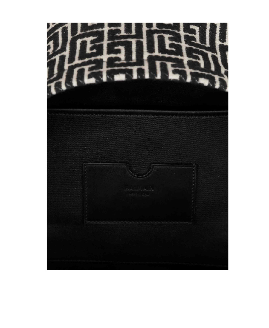 Balmain All-over Logo-pattern Backpack In Black