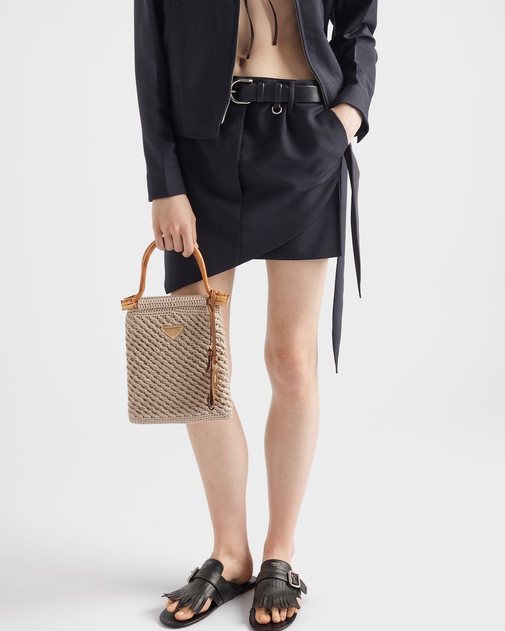 Prada Virgin Mohair Mini Skirt