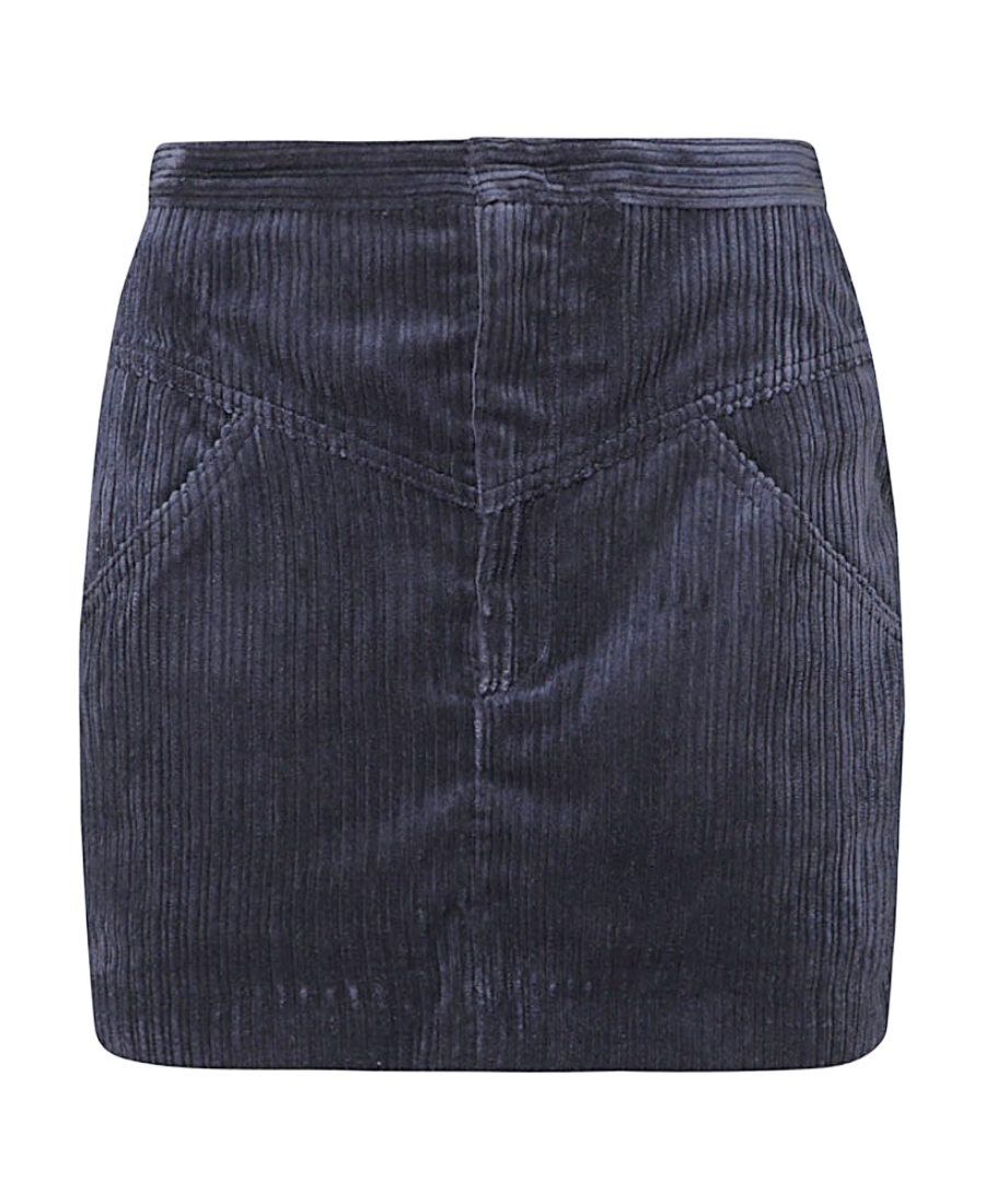 Isabel Marant Melva Corduroy Mini Skirt In Black