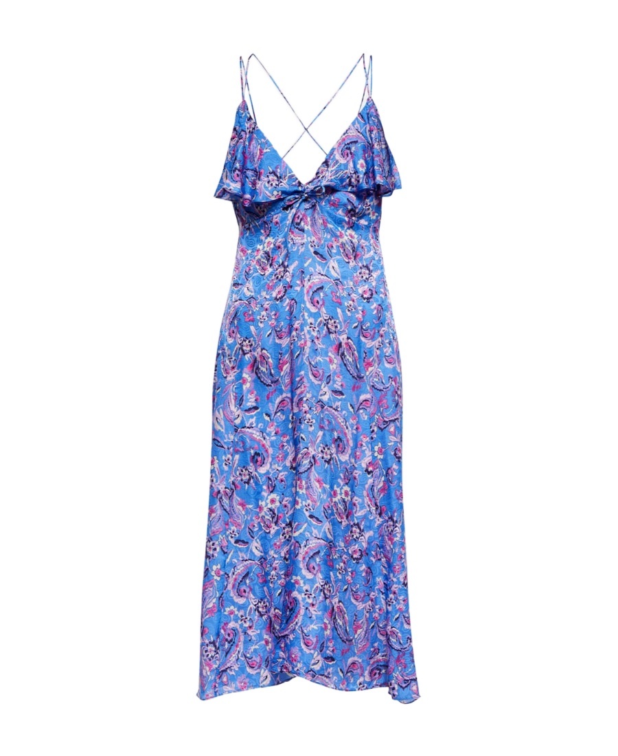 Isabel Marant Floral Dress In Blue