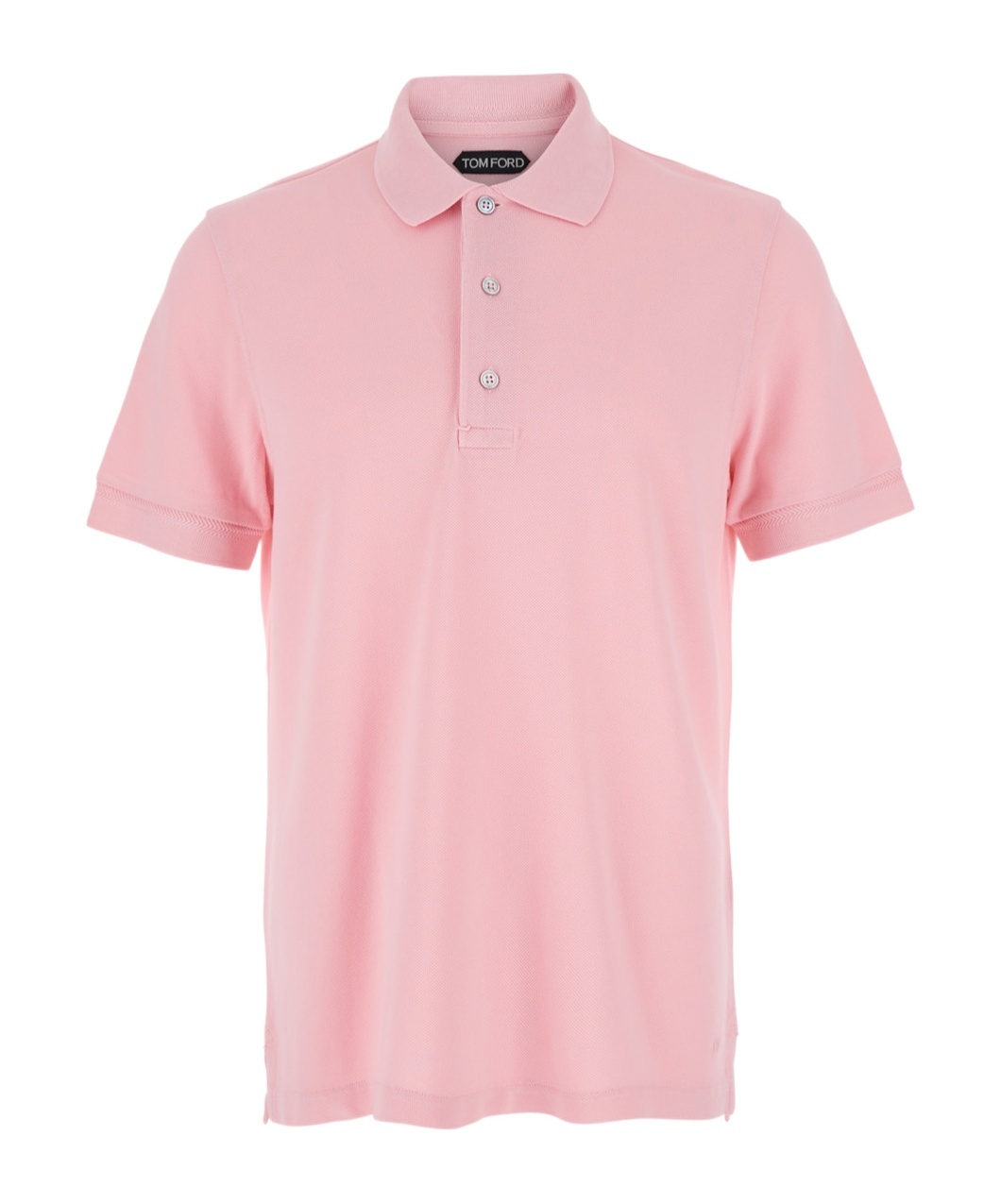 Tom Ford Pimk Short-sleeves Polo In Cotton Piquet Jersey Man In Pink