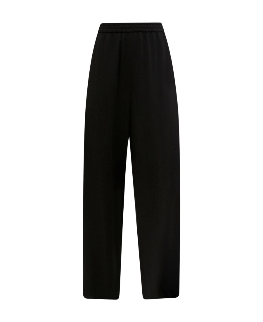 Max Mara Wide-legged Casual Pants In Black