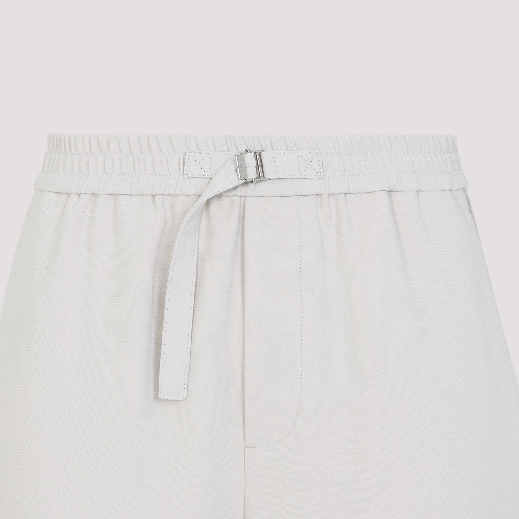 AMI ALEXANDRE MATTIUSSI STRAIGHT ELASTICATED TROUSERS