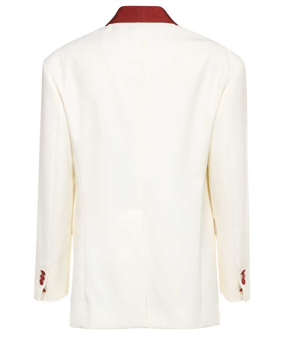 Shop Dsquared2 Shawl-lapel Contrast Blazer In White