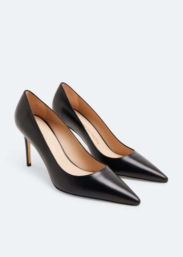 Stuart Weitzman Logo High Heels In Black
