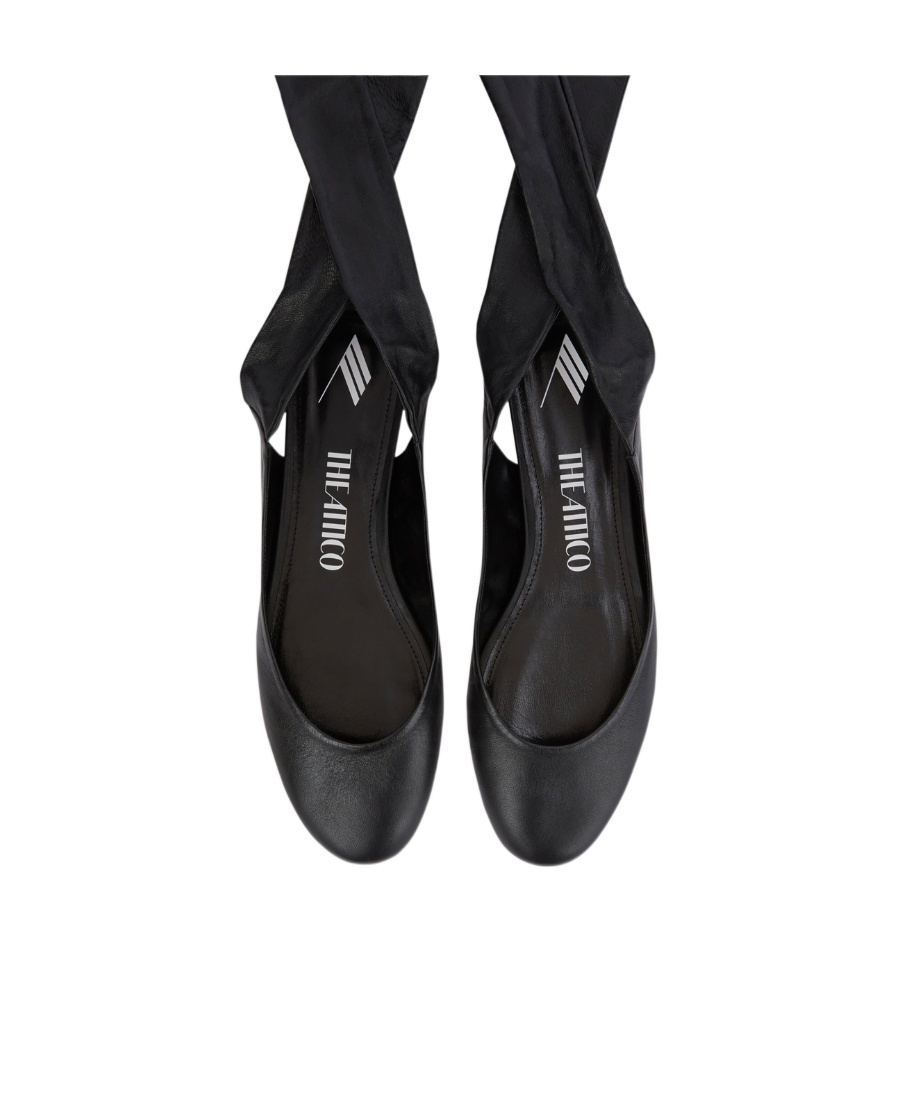 Attico Cloe Flat Ballerinas In Black