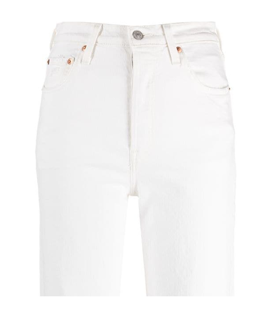 Levi's High-rise Straight-leg Trousers In White