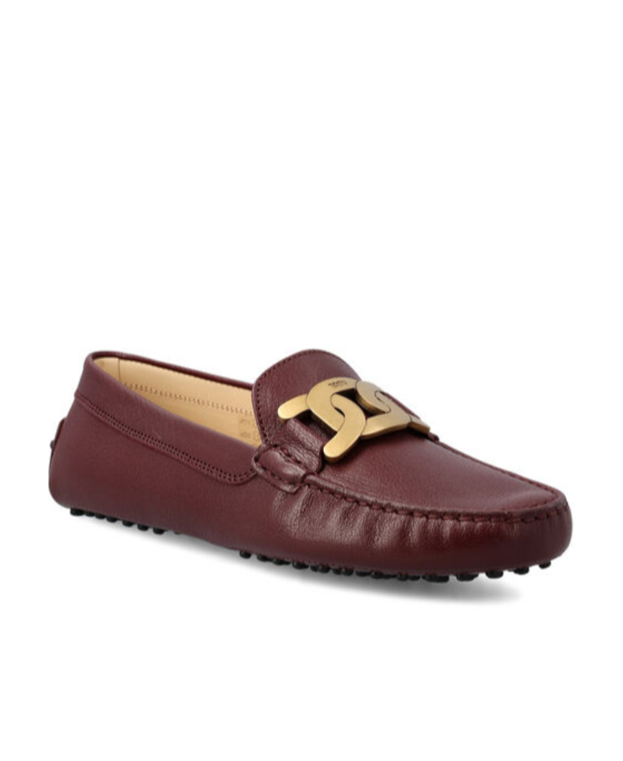 TOD'S TOD'S KATE GOMMINO LOGO PLAQUE LOAFERS 