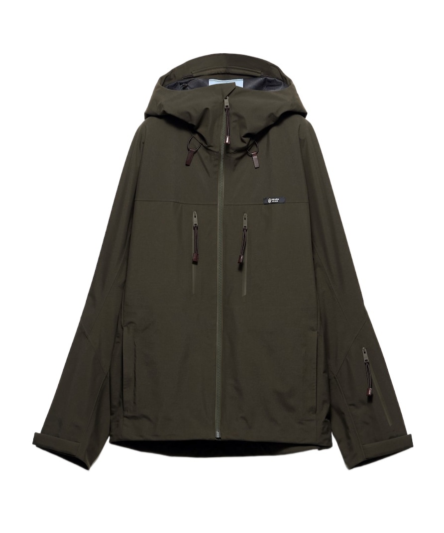 Prada Technical Fabric Jacket In Green