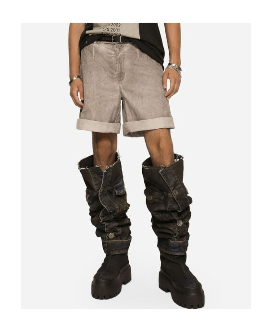 DOLCE & GABBANA DOLCE  GABBANA LOGO PLAQUE SHORTS