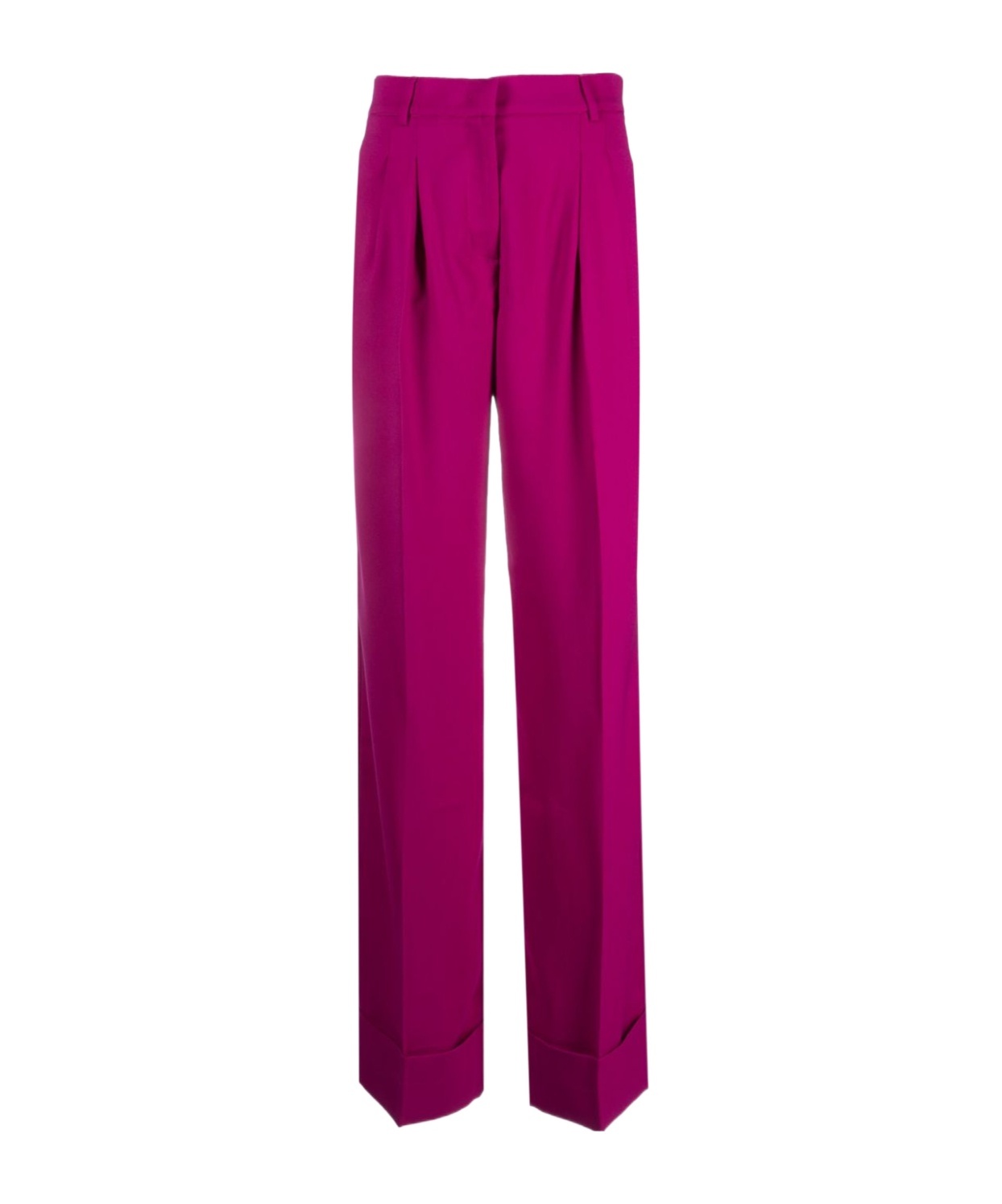 The Andamane Wide-leg Flared Trousers In Purple