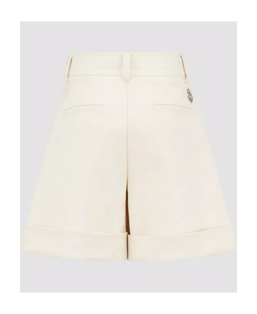 Moncler Enfant Turn-up Hem Shorts In Nude