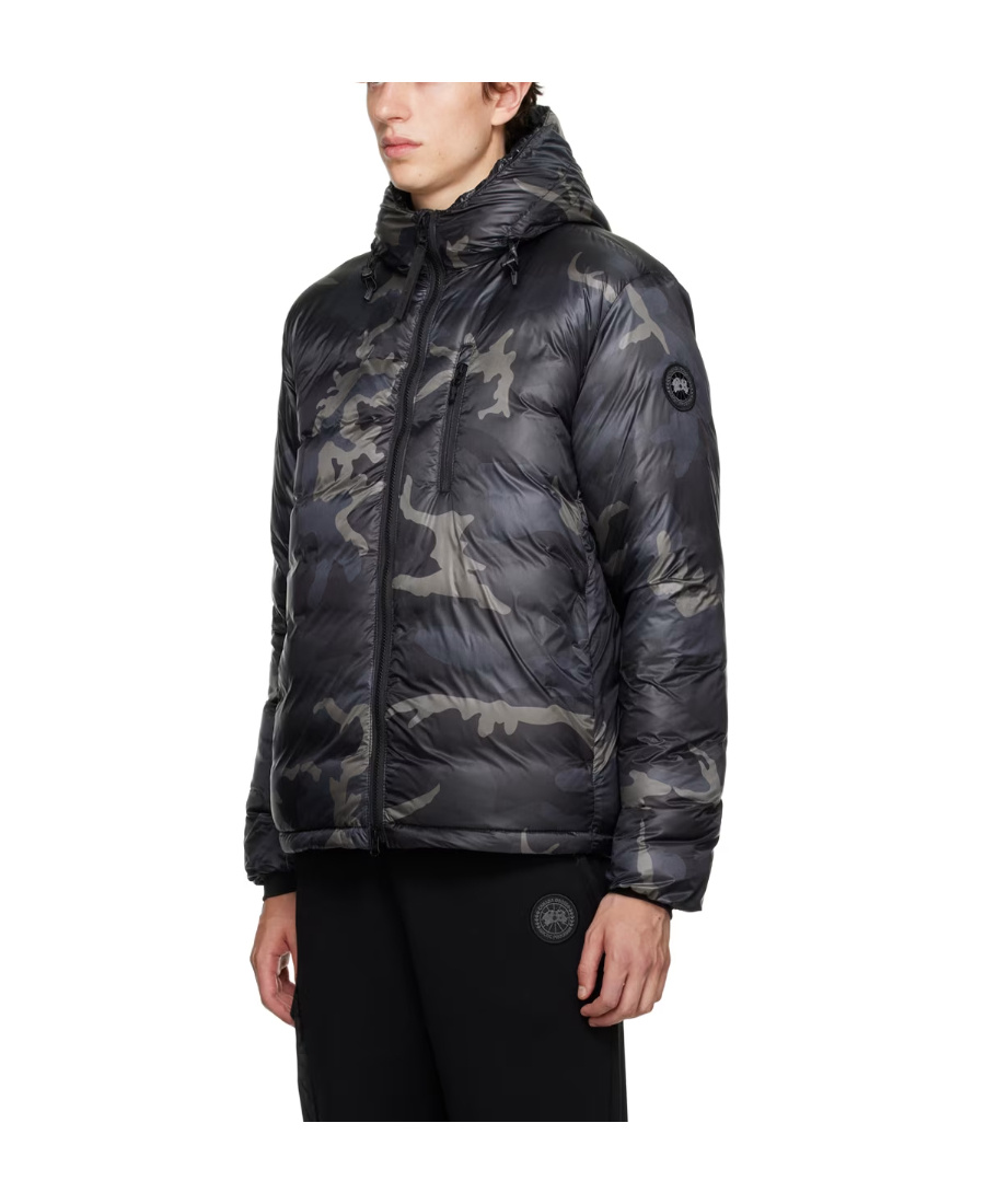Canada Goose Black Lodge Down Jacket In Black