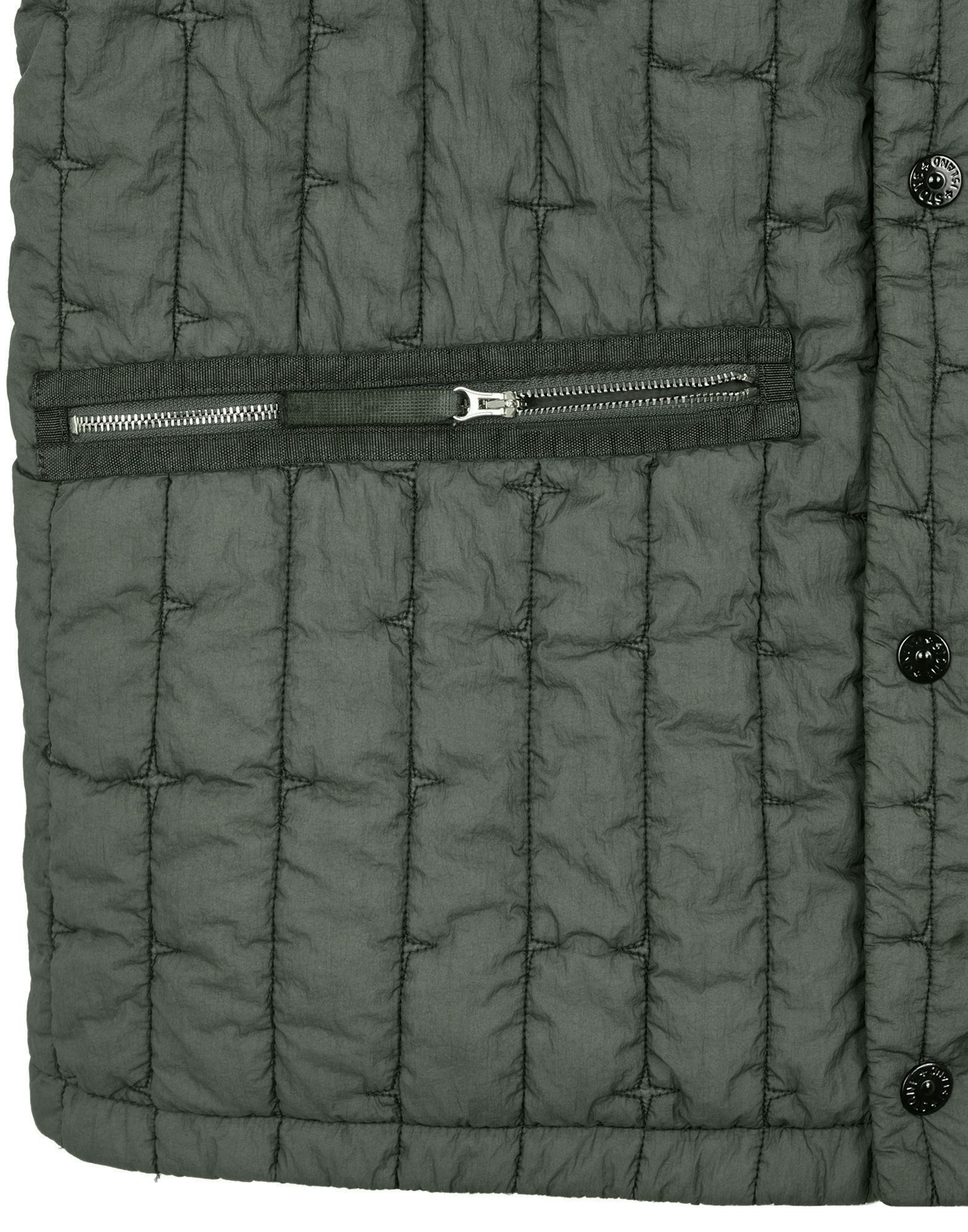 Stone Island Stella Quilted Padded Gilet In Green