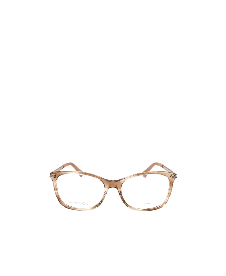 Jimmy Choo Eyewear Square Frame Glasses In Nude
