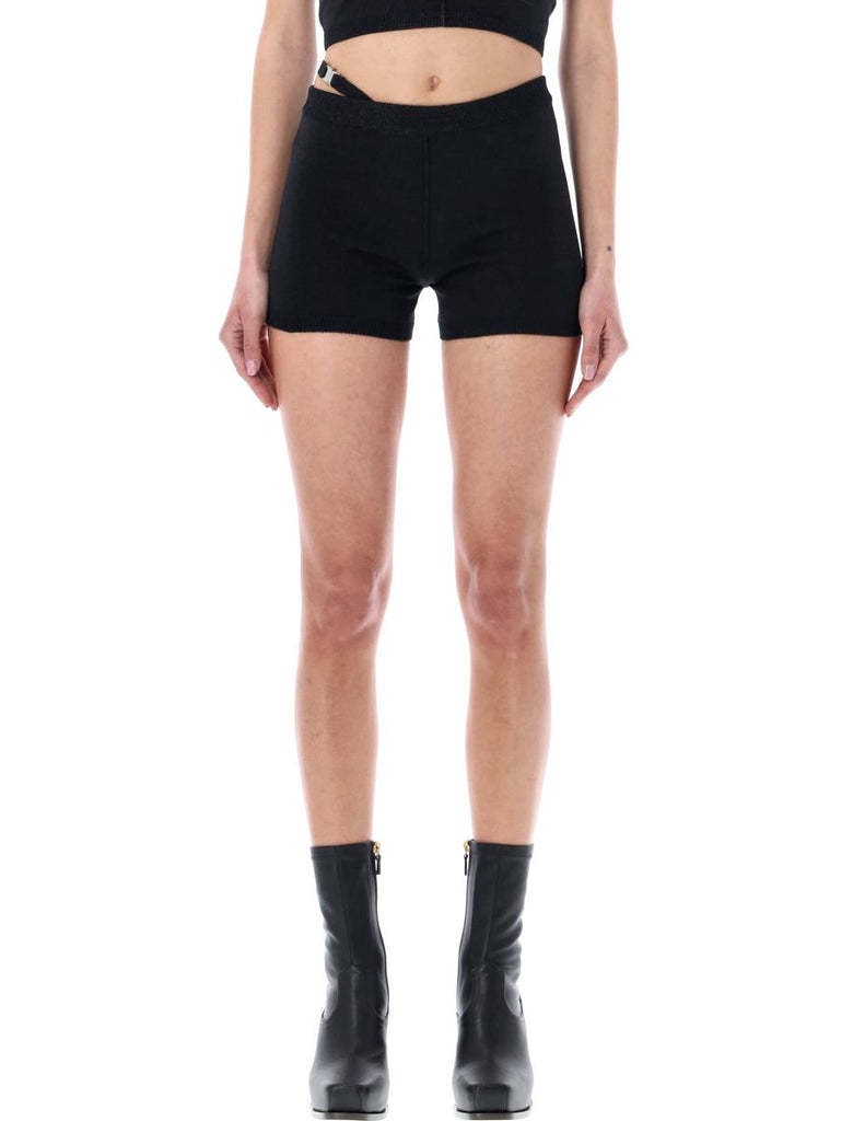 Alyx Hip-strap Knit Shorts In Black