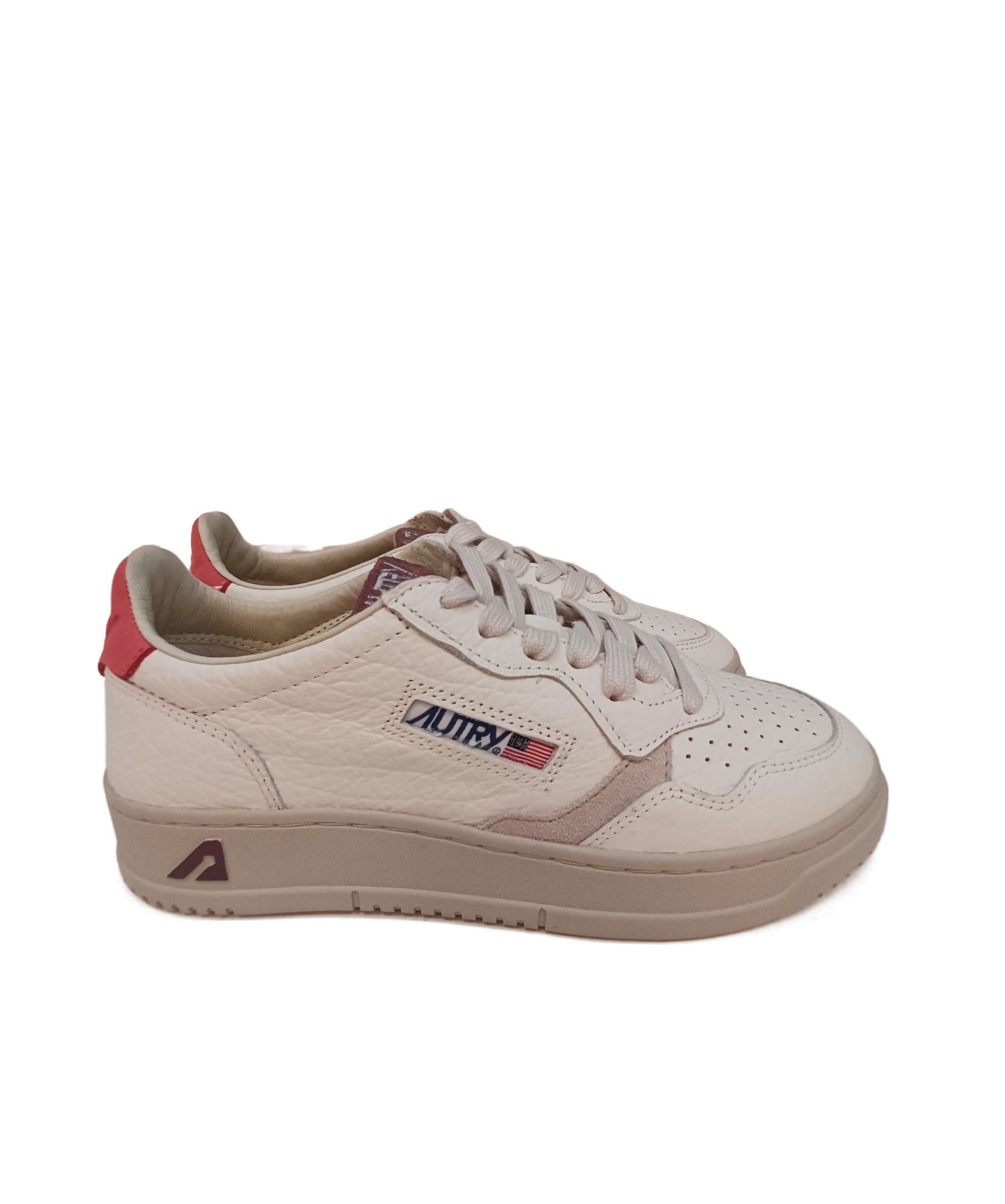 Autry Round Head Low-cut Casual Shoes In Nude
