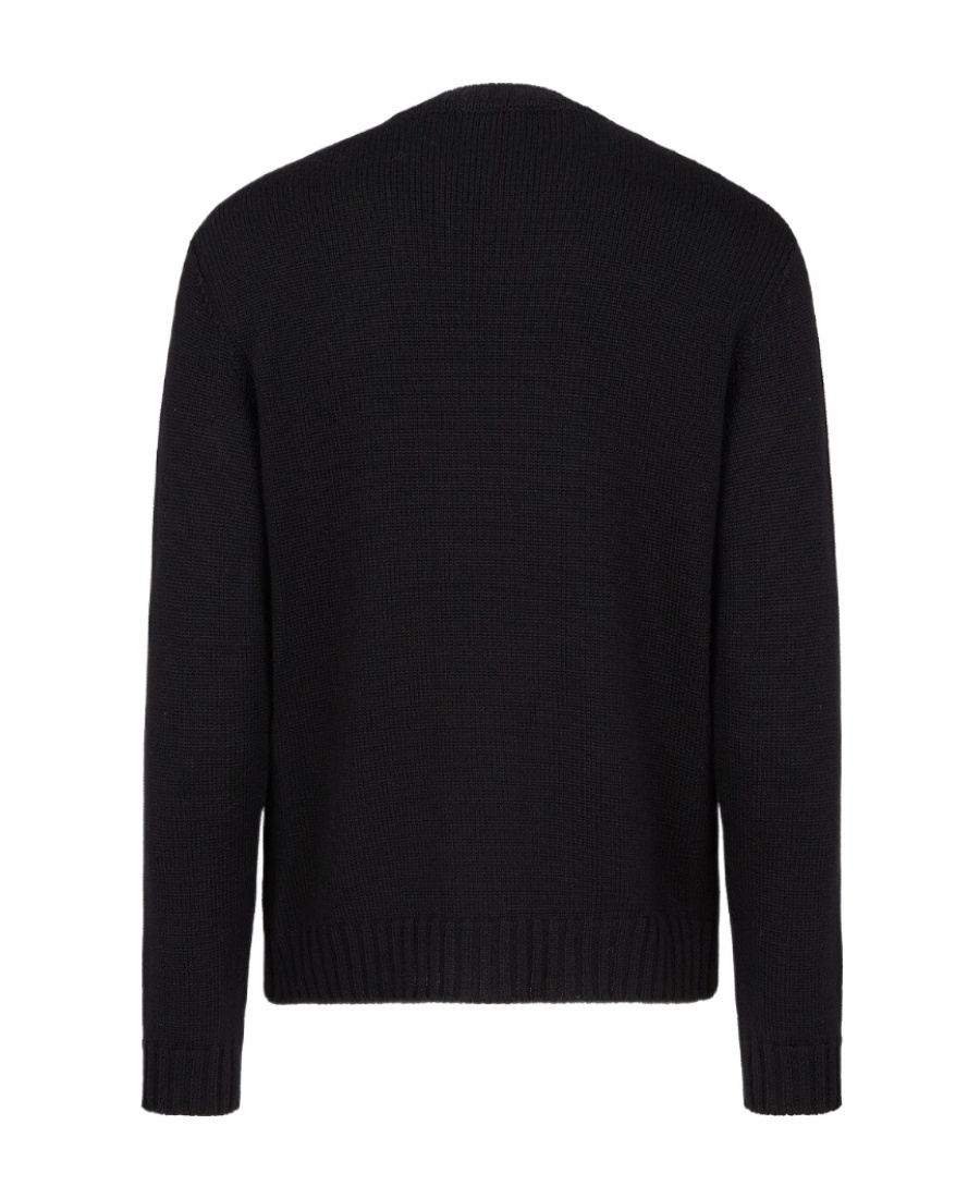 Fendi Embroidered Pullover With Logo In Black