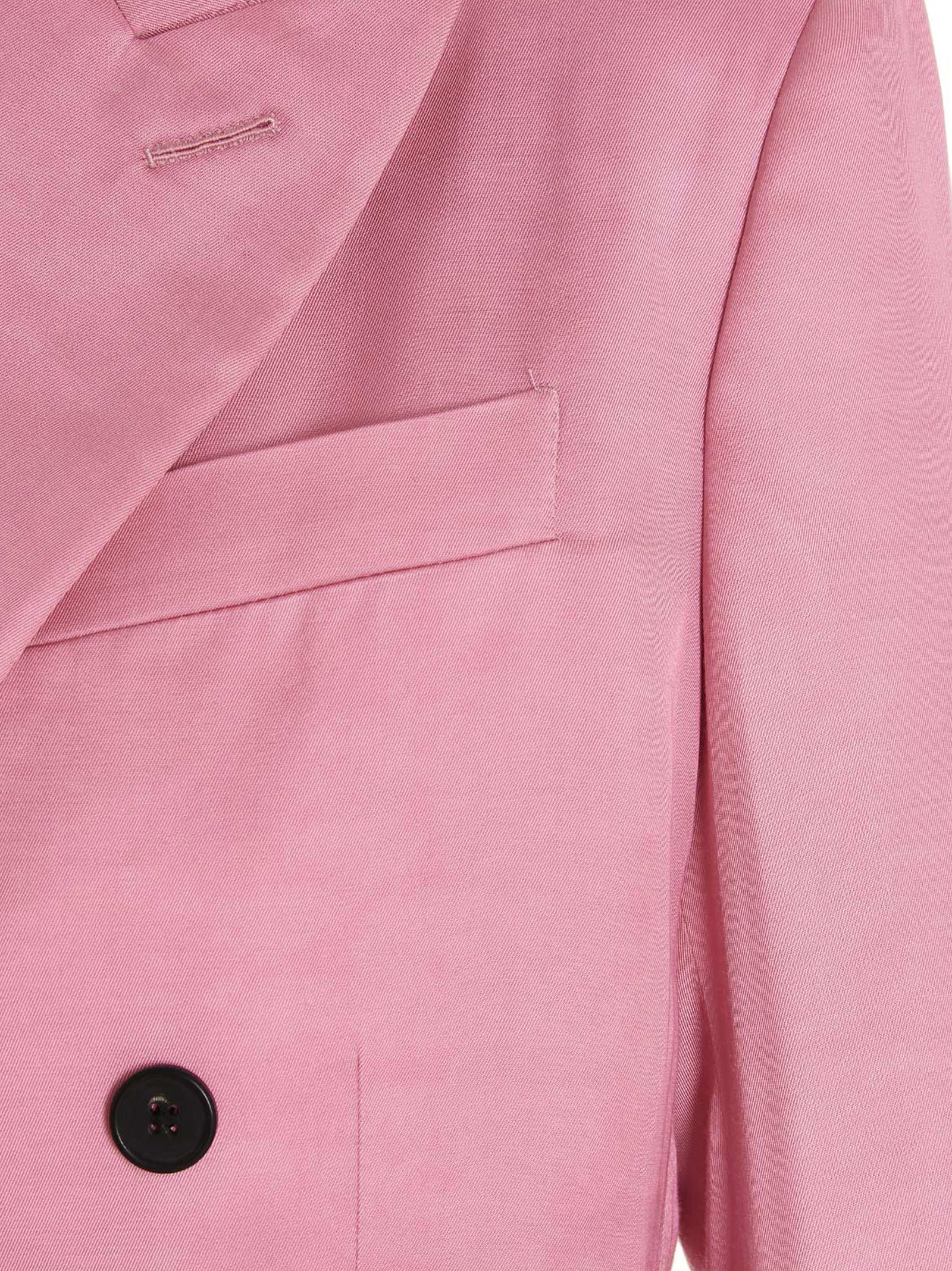 Tom Ford Double-breasted Suit Jacket In Pink