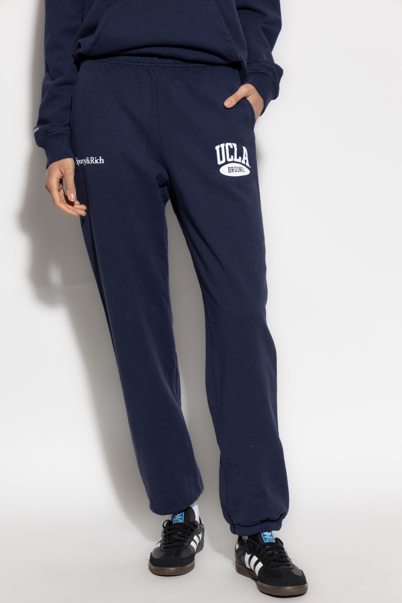 Sporty And Rich Logo Printed Tapered-leg Sweatpants