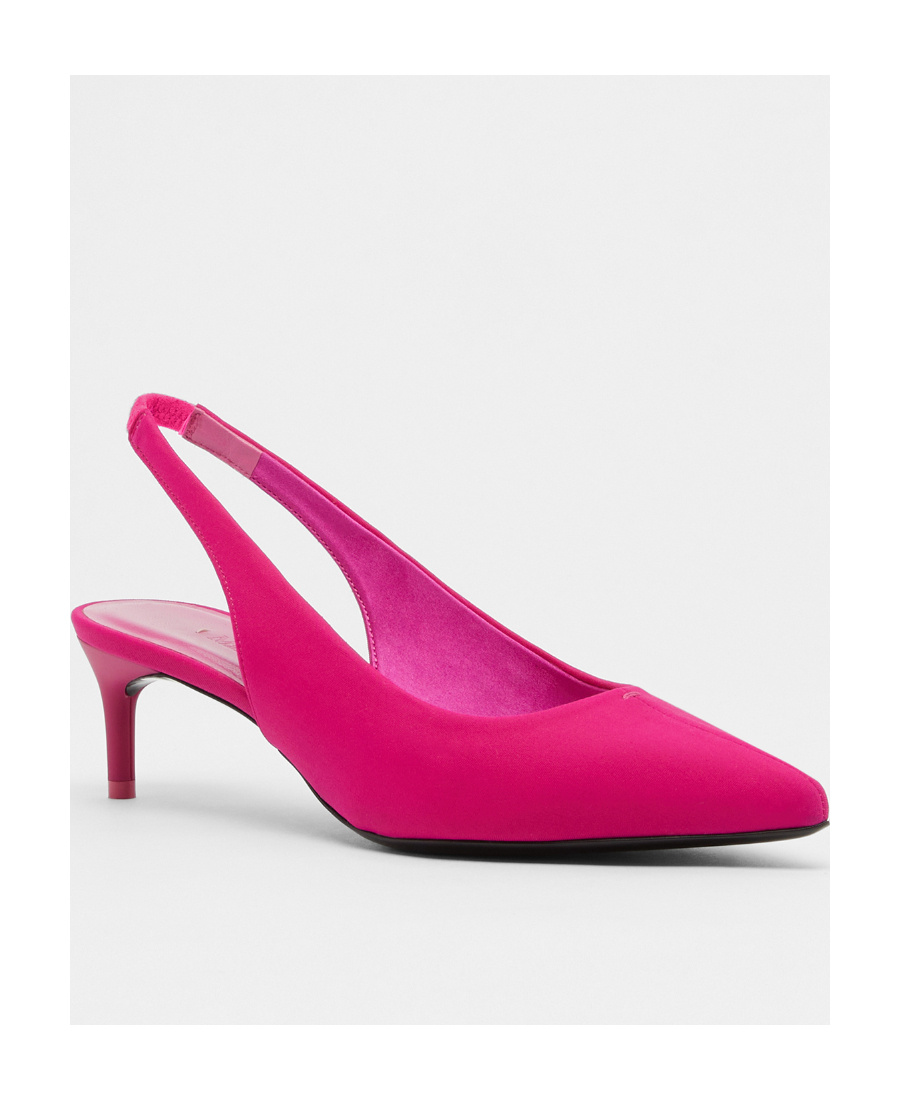 Max Mara Logo Details High Heels In Pink
