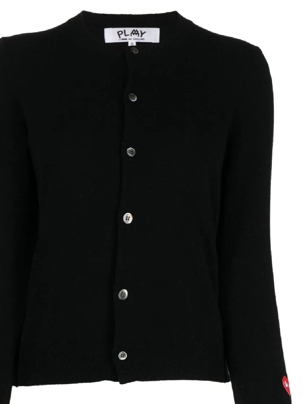 Comme Des Garçons Play Black Invader Edition Cardigan In Black