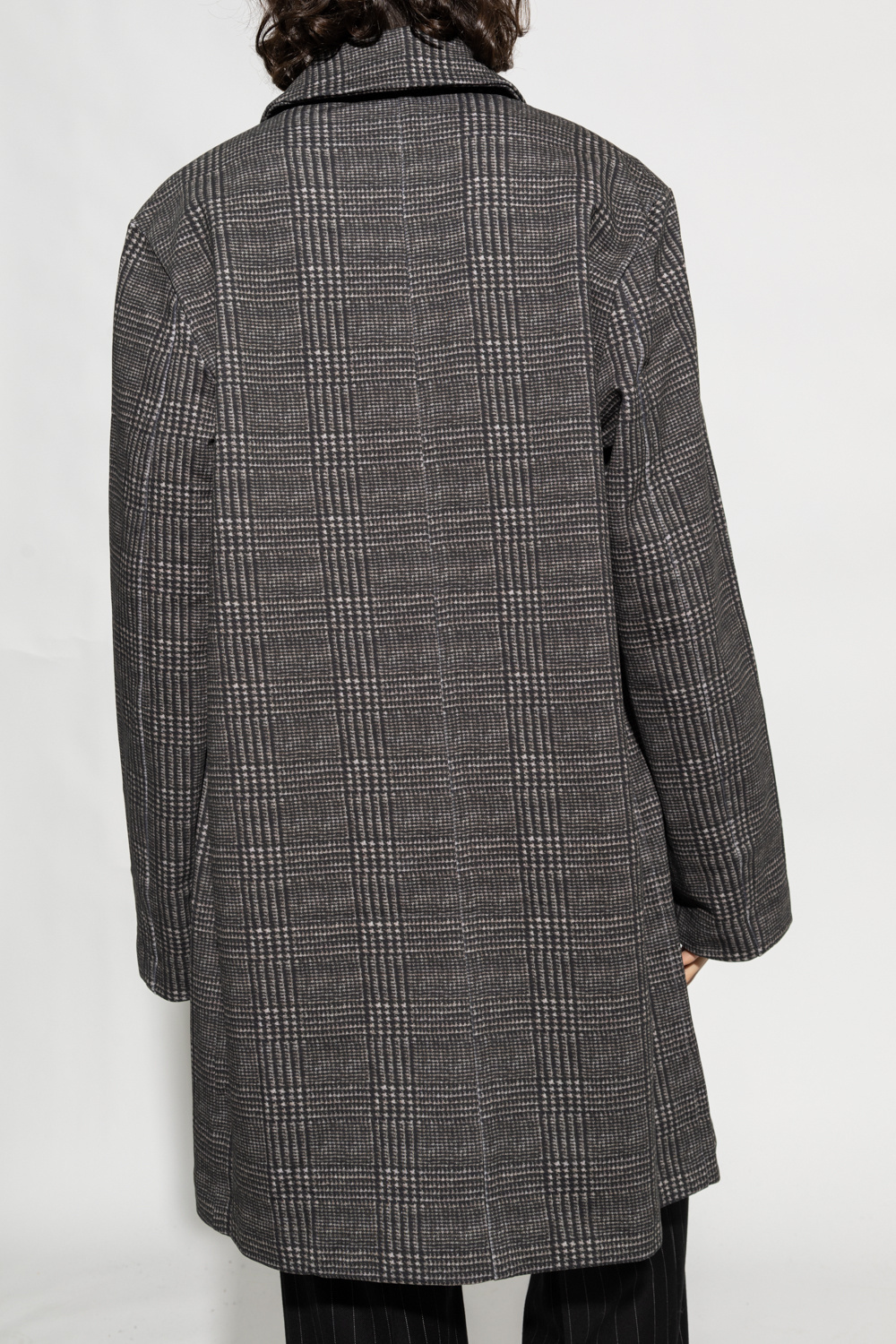 Dries Van Noten Lapel Long-sleeved Coat In Black