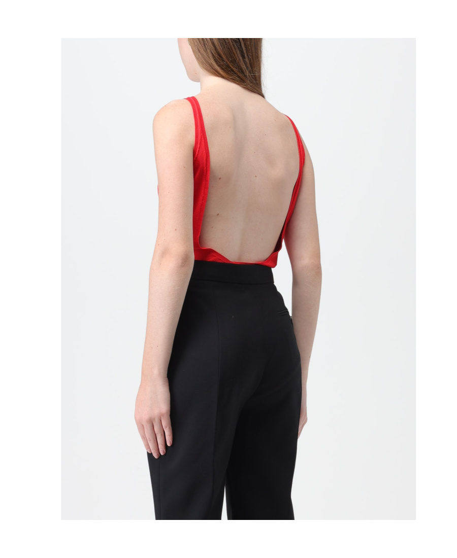 Alexander Mcqueen Bare-back Jumpsuit In Red