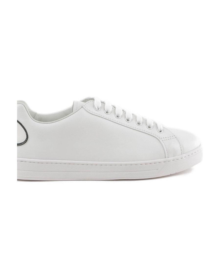 Prada Tie Casual Sports Shoes In White
